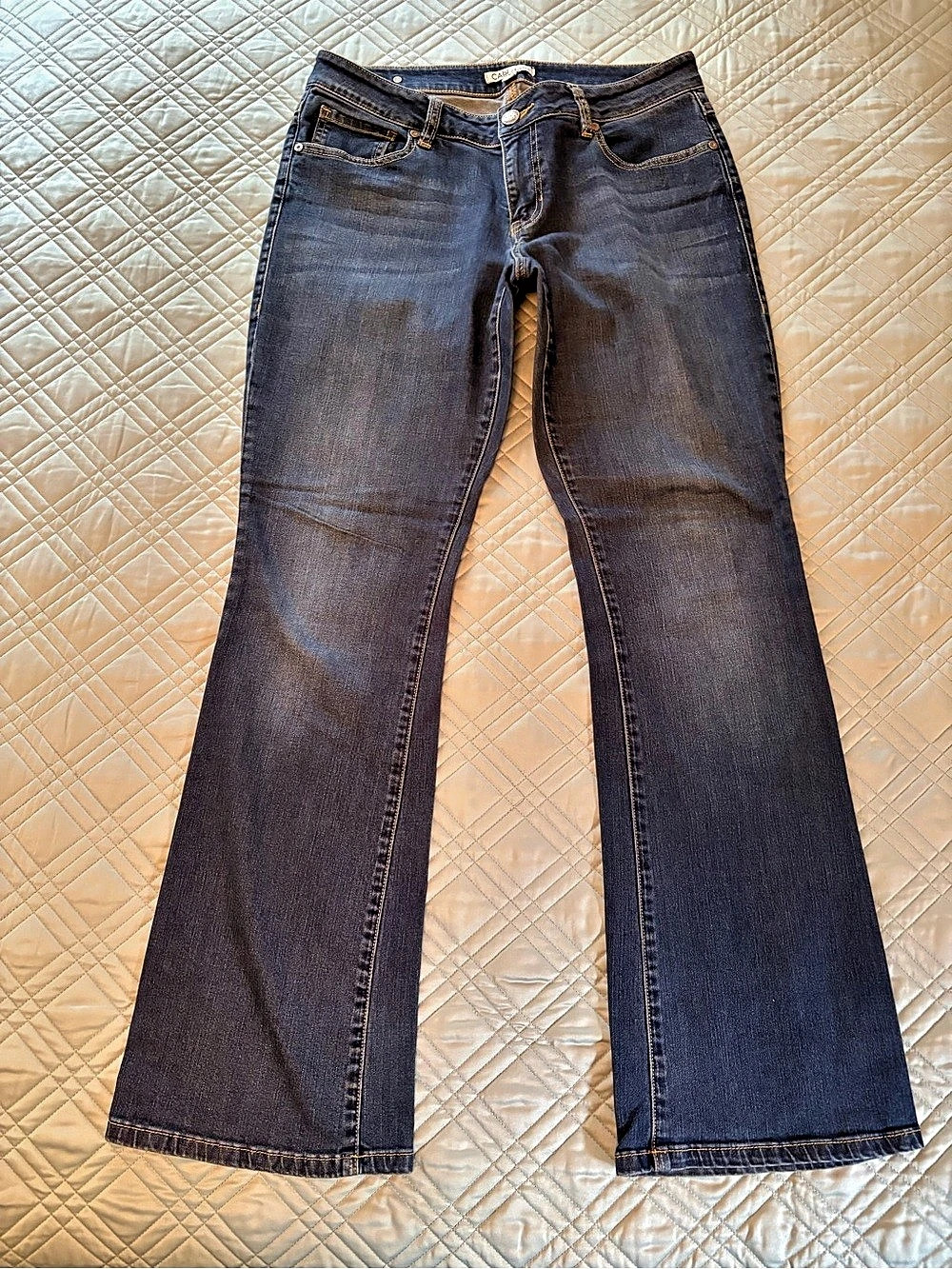CAbi Boot Cut Jeans in Blue Waist 8